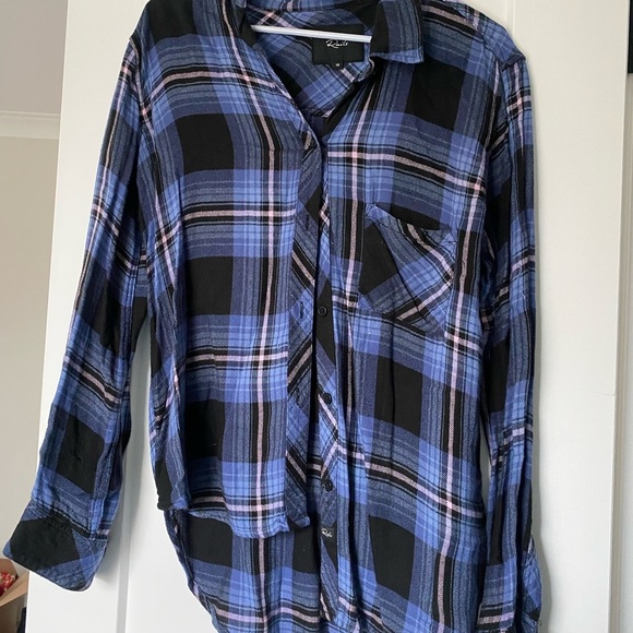RAILS BLUE PLAID FLANNEL - Picture 4 of 4